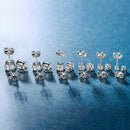 6Pairs/lot Fashion Women Zircon Mini Small Ear Stud Earrings Simple Jewelry