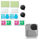 2PCS Screen Steel Protective Film + 2PCS Lens Cap Cover for GoPro Max Actio U4P5
