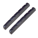 2 Pieces Plastic Slotted Electric Guitar Nut Black