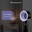 Electric Bladeless Fan Portable Cordless Usb Charging Mini Handheld Fan Han