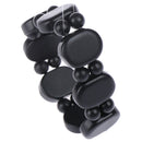 Hand Bracelet Natural Bianshi Beads Black stone Needle Women Men charm fash J Kw