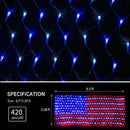 LED Flag Net Light American String Light For Festival Indoor Outdoor Decorat Gw