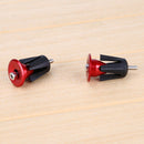 One Pair Bike Bicycle Aluminum Handlebar Grips Handle Bar Cap red A