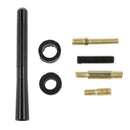 Black 12cm Universal Car Mini Carbon Fiber Short Stubby Aerial Antenna