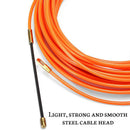 4Mm 5 Meter Orange Guide Device Nylon Electric Cable Push Pullers Duct Snak S4Y1
