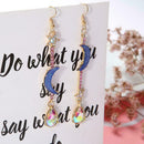 Beautiful Betsey Johnson Fashion Jewelry Blue moon&star jewely Woman N5V6
