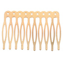 20pcs Lot Women Lady Alloy Hair Clips Side Combs 10-Teeth DIY Hair Pins 56mm