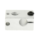 Aluminum Heating Block For MK7 MK8 Thermocouple 3mm Mounting Holes