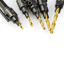 5 Pcs Countersink Drill Bit Set 1/4'' Hex Shank HSS Woodworking PilotScrew Holes