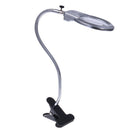 Lighted Magnifier Clip-on Table Top Desk LED Lamp Reading Glass with ClaYN Y Gw