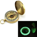 Pocket Brass Outdoor Camping Hiking Navigation Compass Ring Keychain Tide