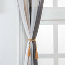 Window Sheer Curtains Rod Pocket Faux Linen Voile Curtains ~Color_6