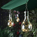 Solar Rotatable Outdoor Garden Camping Hanging LED Light Lamp Bulb Waterproof~