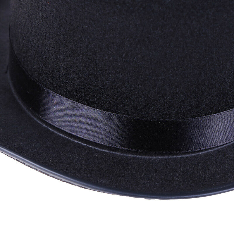 Black Top Hat Magician Costume Tuxedo Mat Hatter Wedding Christmas Party Fo Gw