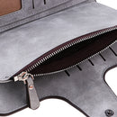 Long Wallet ID Credit Card Holder PU Leather Trifold Pocket Card Case Purse