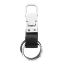 Metal 2 Double Rings Key Chain Keychain Keyring Men Fashion