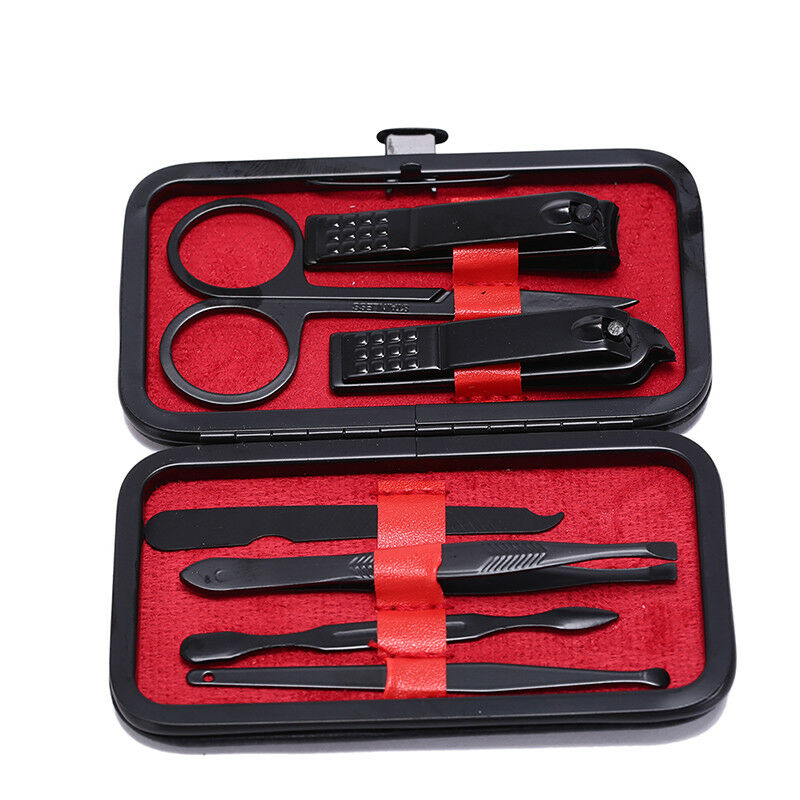 7pcs/set stainless steel nail clipper kit pedicure scissors tweezer nails toolSP