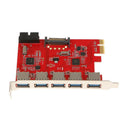 5-Port USB 3.0 To PCI-E Card Expansion Adapter 20Pin Superspeed 5Gbp for PC