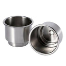 2 x Durable Stainless Steel Cup Drinking Holder for Marine Boat Car Truck Camper