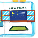 Cute 12 Pages Baby Early Learning Educational Book Goodnight Bear Cloth Books