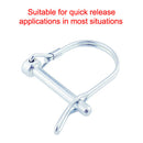 1pc Wire Lock Pin 6mm Heavy Duty Safety Coupler Pin Shaft Locking Pto Hitch Pins