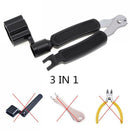 3 in 1 Tool Guitar Winder + String Cutter + Pin Puller for Guitar Banjo SP