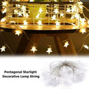 LED Five-pointed Star Light Fairy String Lamp Party Wedding Christmas Decor