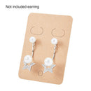200 PCS/Set Paper DIY Ear Studs Jewelry Packaging Earring Display Card Rectangle