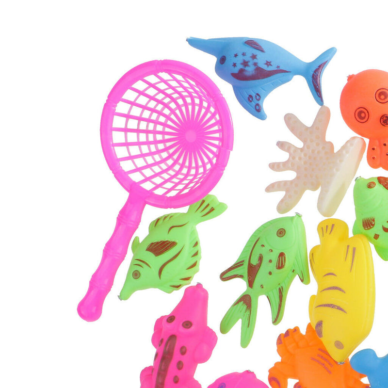 38Pcs Educational   Game Magnetic Fishing Pole Rod Interactive Kid Toys