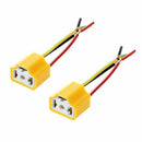 Car Auto Headlight Connector Plug H4 Lamp Bulb Socket 2 Pcs P4G6