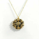 You Are My Sunshine Open Locket Sunflower Pendant Necklace Xmas Gifts P3D3