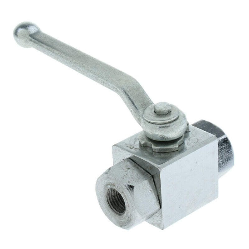 2 Way High Pressure Hydraulic Steel Ball Valve Female DN6 0.125Inch