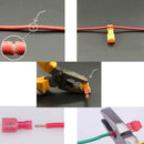 120X Red/Blue/Yellow Plastic Car Audio Quick Splice Wire Connector AWG Kits