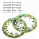70pc M3,4,5,6~12 Internal Serrated Tooth Shakeproof Lock Washer Kit Color Zinc