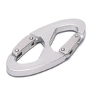 Aluminum Alloy Carabiner Keychain Snap Clip Hook mosquetones Outdoor CampingA3C