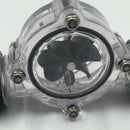 G1/4 Inch Flow Indicator,Clear Main Body,Black Blade,Matte Black Pc Compute U2J2
