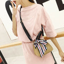 Chic Women Straw Handwoven Convertible Tote Crossbody Shoulder Bag