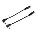 2 x DC Power 5.5x2.1mm Female To 5.5mmx2.5mm Male Adapter Cable Right Angle