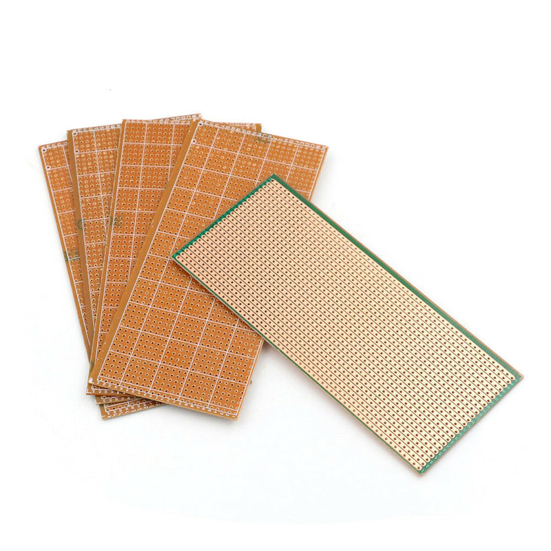 5Pcs 6.5x14.5cm Stripboard Veroboard Uncut PCB Platine Single SideCircuitBoar Lt