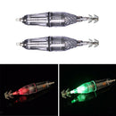 2 Pieces Luminous Squid Jig Hook Umbrella Shaped Fishing Lure Light 4.72in