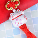 1PC cute lucky fortune ceramics cat pendant home car ornament decoration JR 3C