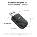 3 In 1 Bluetooth 5.0 USB Audio Transmitter Receiver Adapter For TV PC Car AUX AU