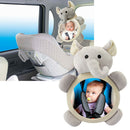 Cartoon Elephant Car Adjustable Rearview Mirror Infant Safety Back Mirror