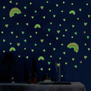 Night sky Rainbow Children Room Decor Glowing Decals Kids Gift For Ceiling/Wall