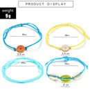4pcs Boho Ethnic Weave Rope Bracelet DIY Beads Bangles Jewelry (Style 3) A