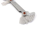 2 Pcs Stainless Steel Metric Screw Pitch 60+55 Degree Thread Measuring Gauge  ME