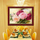 5D Full Drill Diamond Peony Painting Embroidery DIY Cross Stitch Home Decor