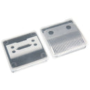 2pcs Ceramic Blade Cutter + Metal Bottom Replacement For Wahl Shear Clipper