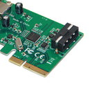 Superspeed 10Gbps 2ports USB 3.1 Type-A to PCI-e 4x Controller Card Express