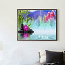 5D DIY Diamond Painting Fantasy Pond Lake Cross Stitch Embroidery Mosaic